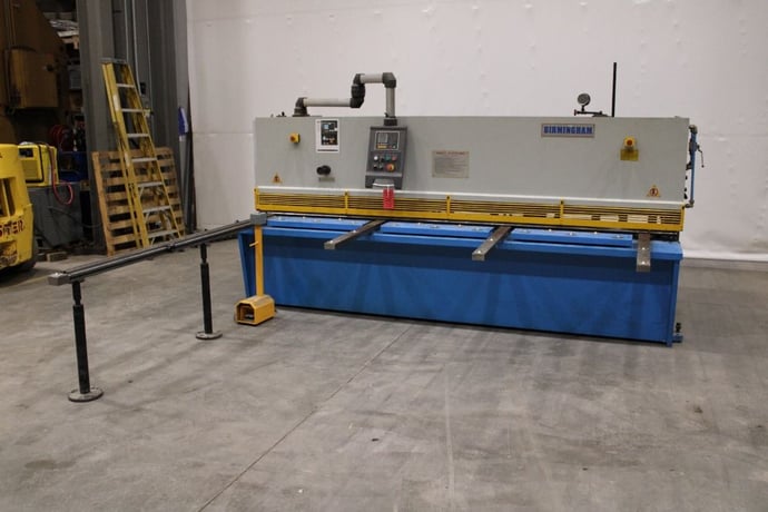 1/4" x 10' Birmingham #H-1035-C, hydraulic power squaring shear, 24" backgauge, 14 SPM, 10 HP - Image 2
