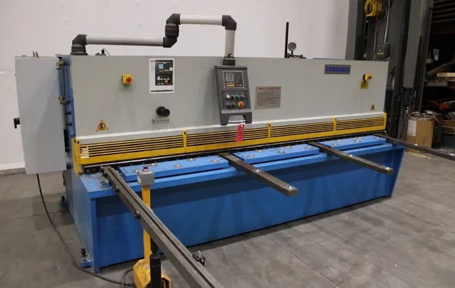1/4" x 10' Birmingham #H-1035-C, hydraulic power squaring shear, 24" backgauge, 14 SPM, 10 HP - Image 2