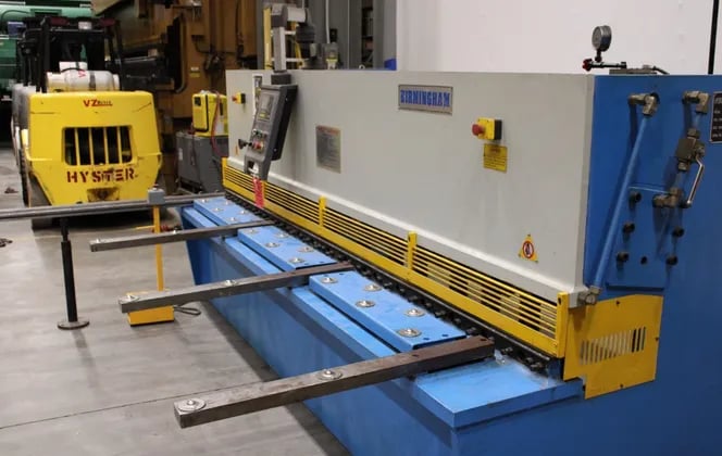 1/4" x 10' Birmingham #H-1035-C, hydraulic power squaring shear, 24" backgauge, 14 SPM, 10 HP - Image 8