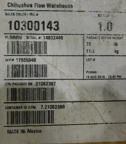 Rosemount #8711TPE040R1N0, Wafer Magnetic Flowtube Flow Meter, 4", Unused (2 available) - Image 9
