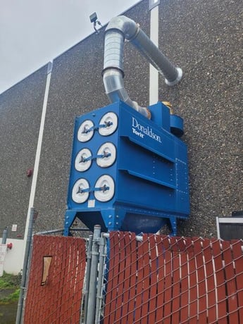 8000 cfm Donaldson Torit #DFE3-12, compact cartridge dust collector, 3048 sq.ft., 2018 - Image 2