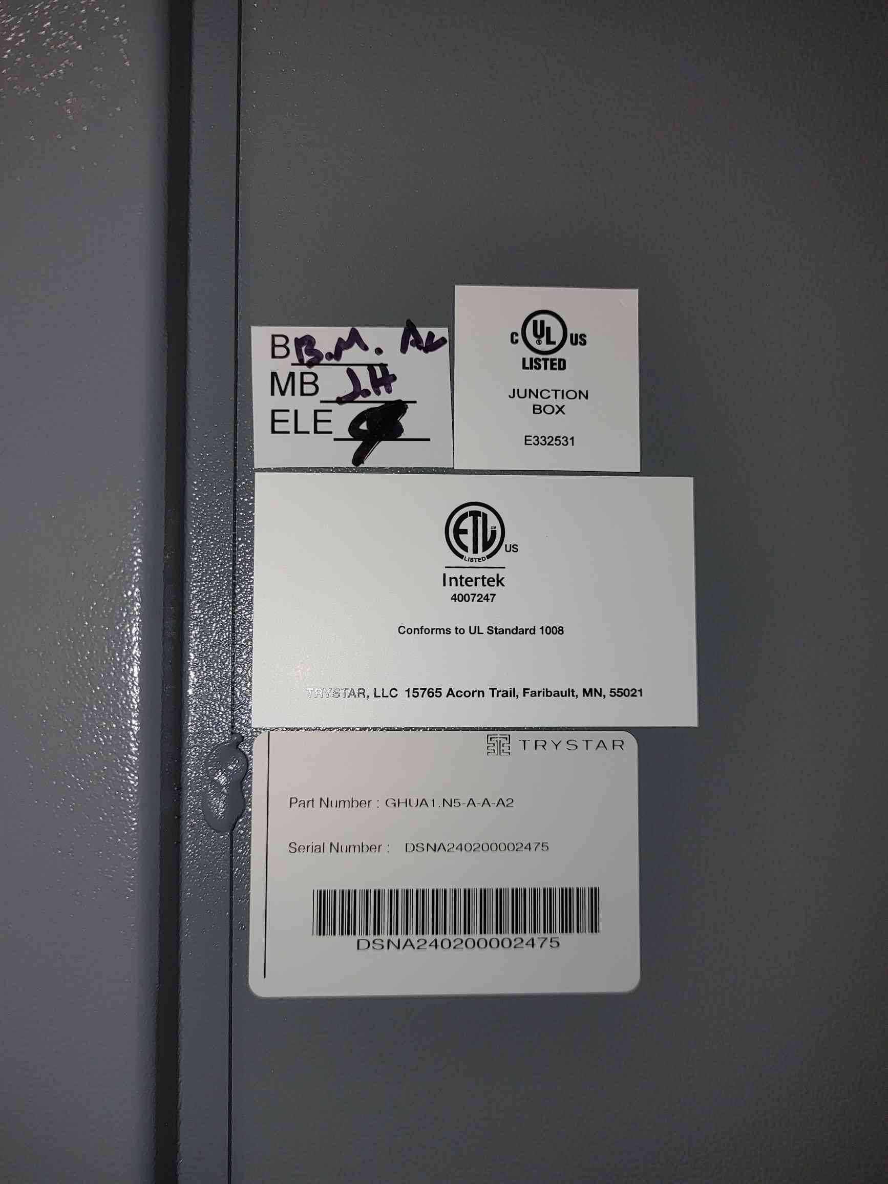 3000 Amp. Trystar #GHUA1.N5-A-A-A2, generator docking station, 3 phase, 480 Volts, new - Image 6