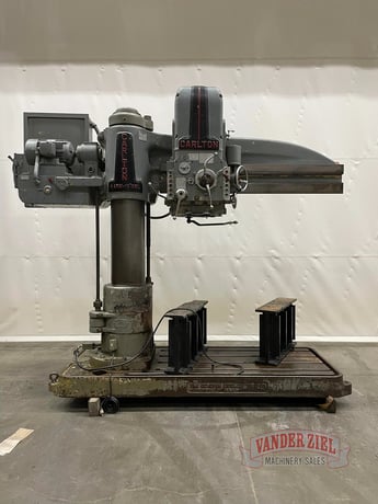 6' -15" Carlton #3A, Radial Drill, 8'-4" arm swing, 77" x 36" base working surface, 1200 RPM - Image 1