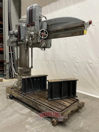 6' -15" Carlton #3A, Radial Drill, 8'-4" arm swing, 77" x 36" base working surface, 1200 RPM - Image 2