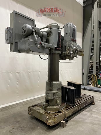 6' -15" Carlton #3A, Radial Drill, 8'-4" arm swing, 77" x 36" base working surface, 1200 RPM - Image 3