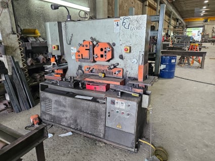 6" x 6" x 1/2" Spartan #IW110D/2, Hydraulic Ironworker, 110 Ton, 3-5/16" stroke, 12" throat, 10 HP, 24" - Image 2