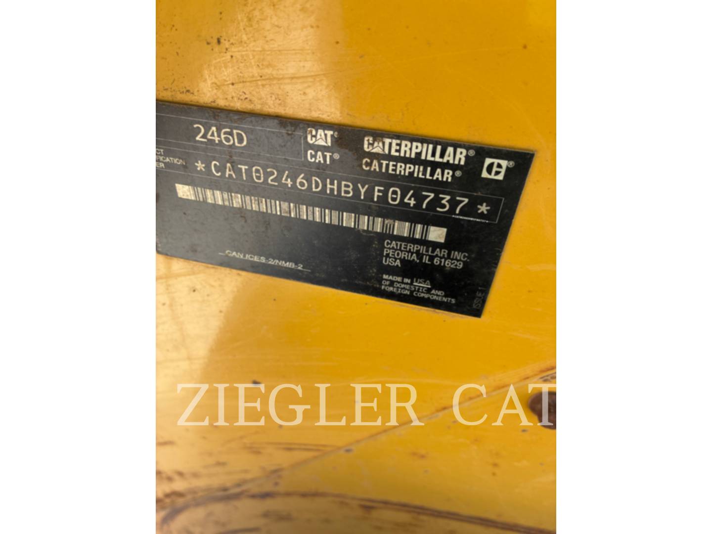 Cat 246D, Skid Steer Loader, 1840 hours, S/N: BYF04737, 2019 - Image 5