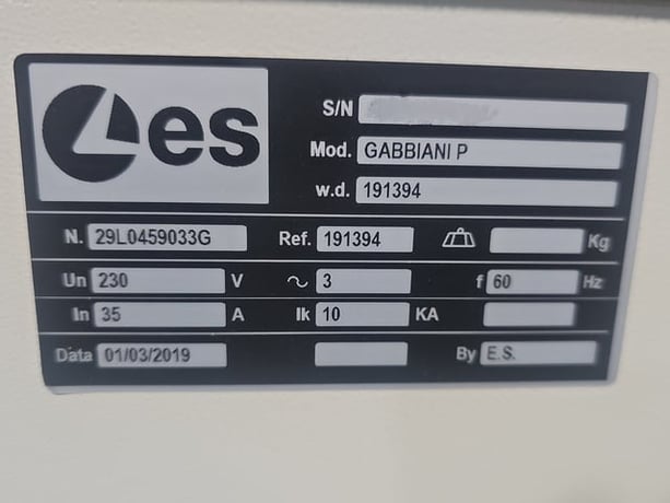 SCM Gabbiani #P75, Automatic Front Load Panel Beam Saw, 500 hours, pristine condition, 2019 - Image 7