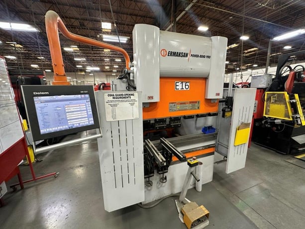44 Ton, Ermak Power Bend Pro #PB-PRO 1270-40F, CNC press brake, 4.1'OA, 39.4" between housing, 13.8" stroke - Image 1