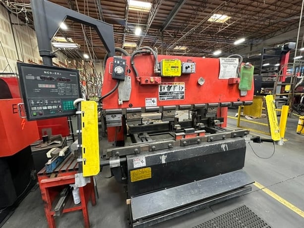 55 Ton, Amada #RG-50, CNC press brake, 6.8'OA, 59.8" between housing, 3.9" stroke, 15.75" throat, 14.57" - Image 1