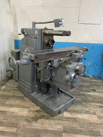 Kearney & Trecker #307-S12, horizontal mill, 62-1/2" x12" table, 47° table swivel, coolant - Image 1