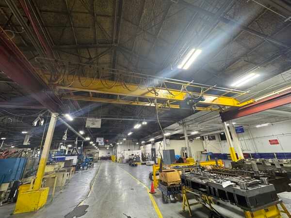 5 Ton, Bohl, single girder top running bridge crane, 35' span, pendant Control - Image 8
