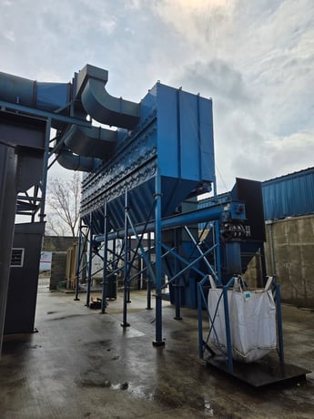 60,000 cfm Sly HCF-16-4-52 Cartridge Dust Collector - Image 2