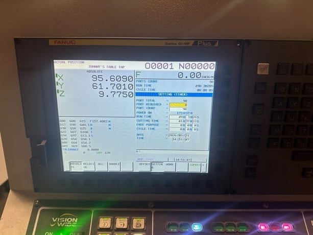 Vision #SM4122, CNC Gantry Machining Center, 86.7" X Travel, 161.4" Y Travel, 40" Z, 161" x 86" table, 35 HP - Image 3