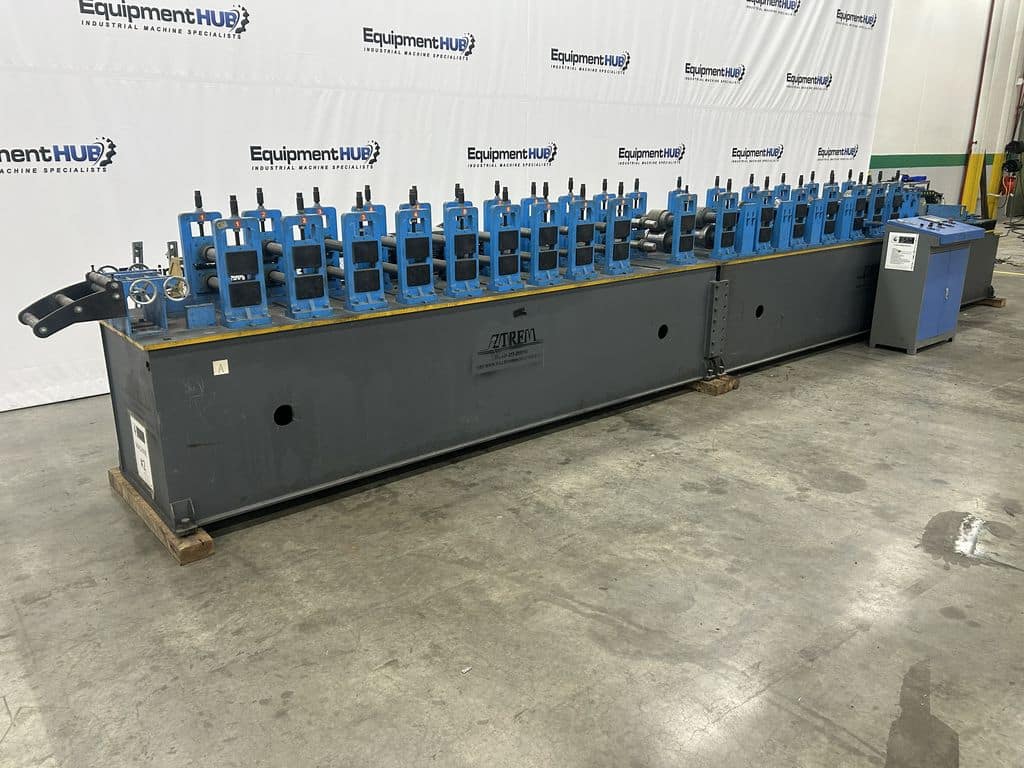 18 Stand, ZTRFM #F595, roll forming line, MCHGS touchscreen HMI Control, (2) 7.5 KW Omiter geared motors, 2022 - Image 3