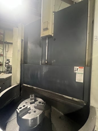 21.6" Youji #CY-550H+APC, CNC Vertical Boring Mill, 29.5" swing, 19.1" work height, 29 HP, 4,000 RPM, Fanuc - Image 1