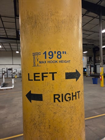 1.5 Ton, Gorbel, free standing jib crane 17', 17' span, 19' hub - Image 4