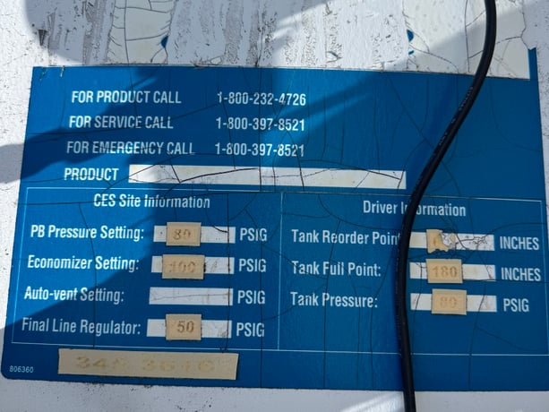 3000 gallon 250 psi, Chart VS-3000 NC-250-BOC, Bulk Cryogenic Storage Tank - Image 6