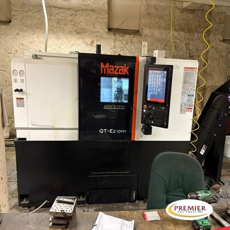 Mazak #QT-EZ-10MY, SmoothEZ Control, 27.4" swing, 3" bar, 10" chuck, tailstock, chip conveyor, 2022 - Image 1