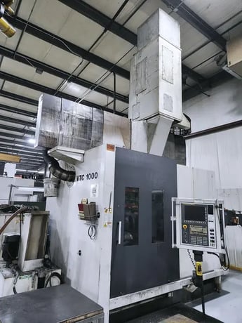 Giddings & Lewis #VTC1000M, CNC vertical boring mill, 51.18" max facing/swing, 47.64" X, 29.53" Z, 630 RPM - Image 1