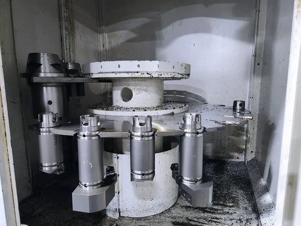 Giddings & Lewis #VTC1000M, CNC vertical boring mill, 51.18" max facing/swing, 47.64" X, 29.53" Z, 630 RPM - Image 7