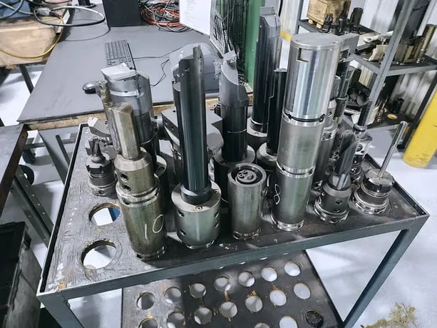 Giddings & Lewis #VTC1000M, CNC vertical boring mill, 51.18" max facing/swing, 47.64" X, 29.53" Z, 630 RPM - Image 9