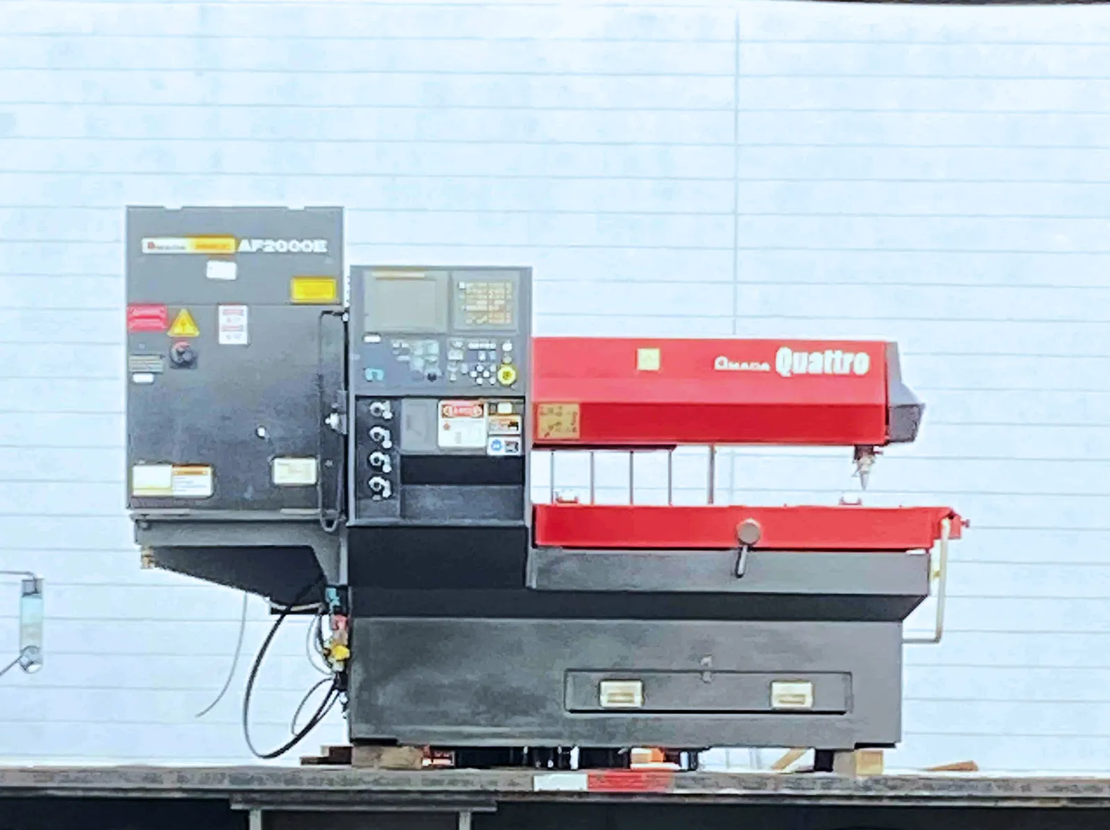 Amada #AF2000E, CNC CO2 laser, 2000 watt, 49.6" x49.6" working area, Fanuc 16i L, 2007 - Image 2