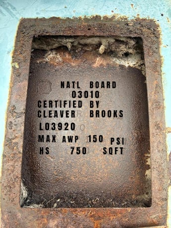150 HP Cleaver-Brooks #CB-200-250, steam boiler, 750 sq.ft., 1992 - Image 9