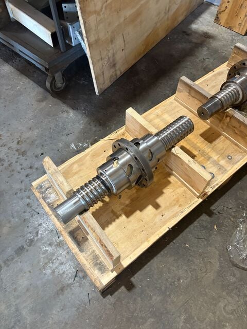 Wedin #115202, ball screw assembly, 4' diameter, 30" overall, 25" thread - Image 1