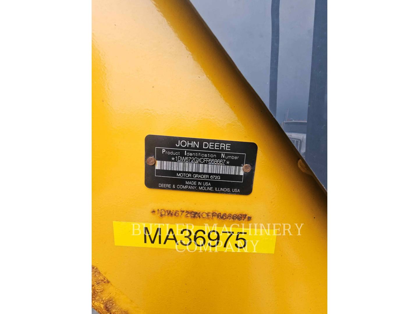 Deere & Co 672G, Motor Grader, 8732 hours, S/N: 1DW672GXCFF668667, 2015 - Image 6