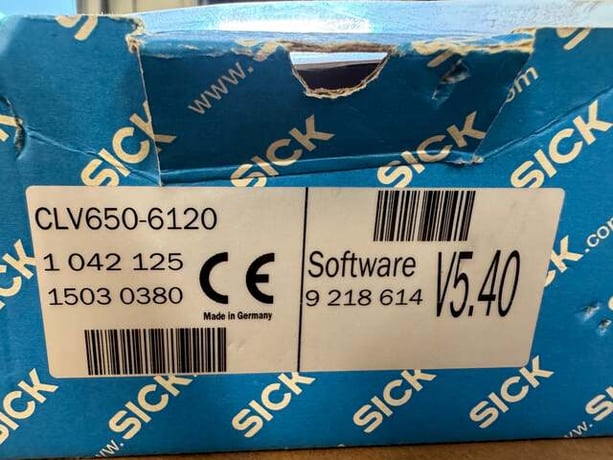 SICK CLV650-6120 Barcode Scanner 18-30V DC Untested Surplus - Image 5