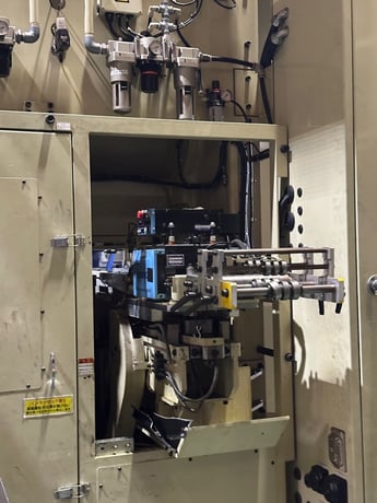 100 Ton, Asahi Seiki #TM-11, transfer press, 127mm stroke, 550mm Shut Height, 25 stations, 75mm Pitch, 10-50 - Image 4