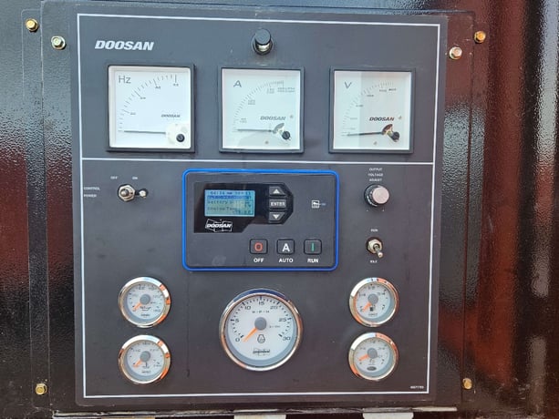 110 kW Daewoo Doosan #G125, Trailer Mounted, Tier 4F, 120/240/208/277/480 Volts, 2714 Hours, 2019, $39k - Image 2