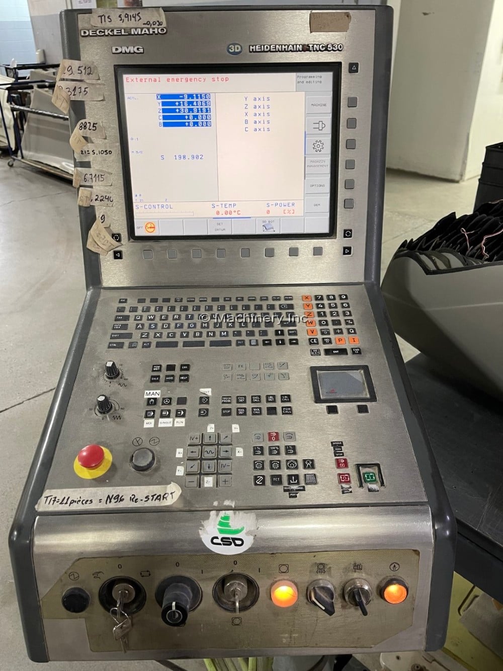 DMG, Mori Seiki Deckel Maho #DMU-125P hi-dyn CNC 5 Axis Universal Machining Center, 49" X, 34.6" Y, 31.5" Z - Image 9