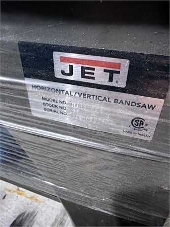 7" x 12" JET #HVBS-712, vertical band saw, 93" x 3/4" blade, 260 FPM, 3/4 HP, 45° swivel head - Image 2