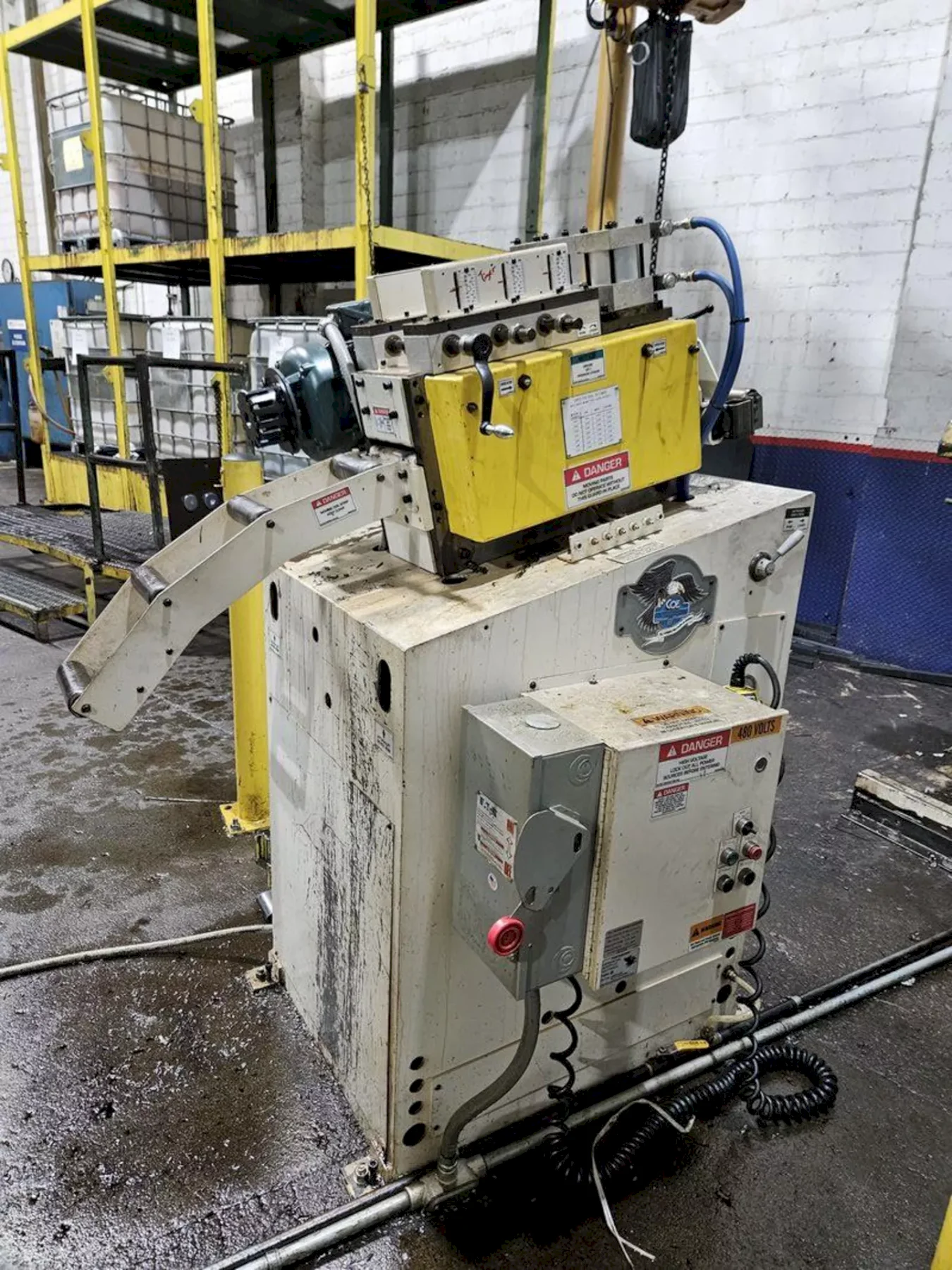 6000 lb. Coe Press Equipment #CPR-PO-6018/CPPS-250-06, coil reel & straightener, 6" W x .187" stock, 7-roll - Image 3
