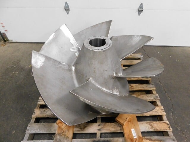 New large AFM 316 Stainless Steel pump impeller, 6 blades - Image 2