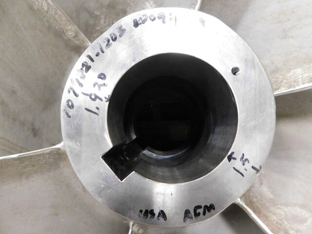 New large AFM 316 Stainless Steel pump impeller, 6 blades - Image 5