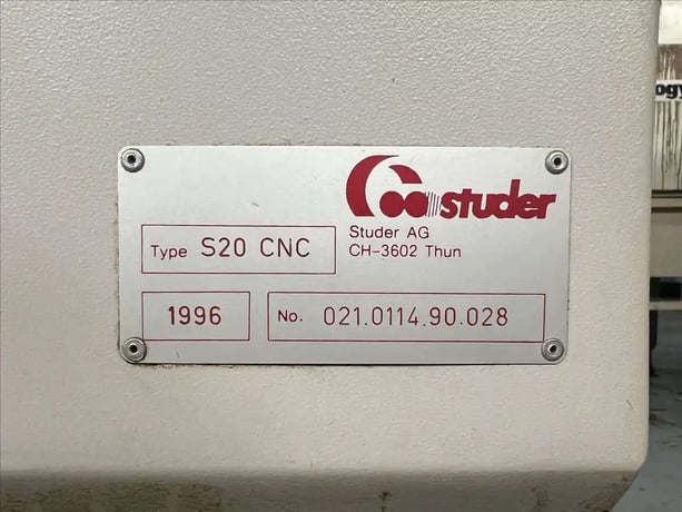 Studer #S20, CNC plain cylindrical grinder, 1996 - Image 9