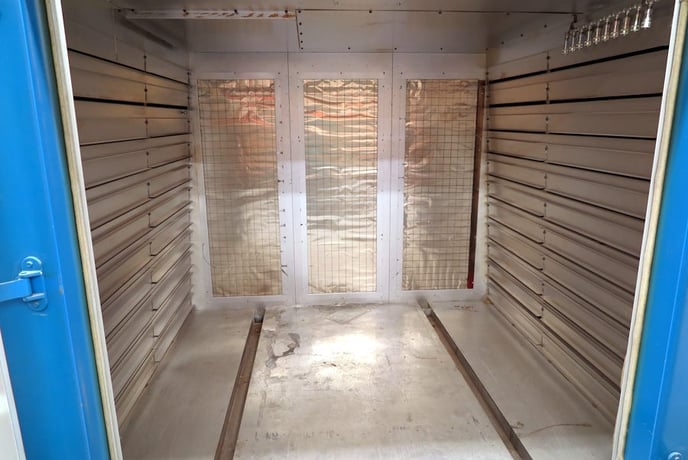 72" width x 72" H x 72" L Despatch, 500°F, electric walk-in oven, solvent rated, insulated floor w/ cart - Image 2