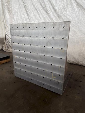48" x 48" x 36" drilled & tapped angle plate - Image 1