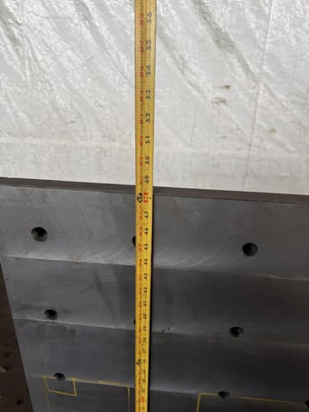 48" x 48" x 36" drilled & tapped angle plate - Image 9