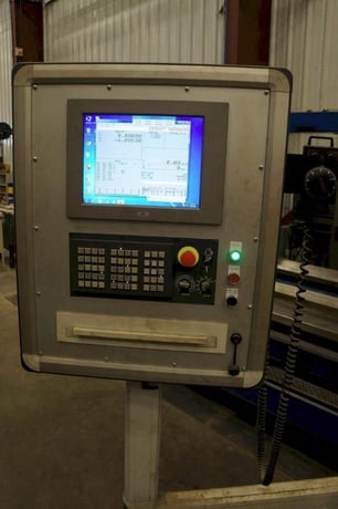 Okuma #LH55-N, CNC lathe, 43" swing, 4.13" bore, 4-jaw chuck, 157" centers, 1200 RPM, 49 HP, Fanuc 0i-TD - Image 3