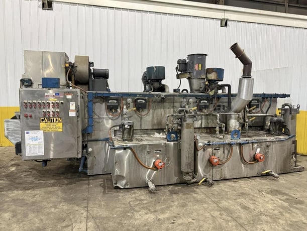 CAE Ransohoff #Sureclean-24, pass thru parts washer, 24" wide belt conveyor, 4-stage Stainless Steel, 160°F - Image 1