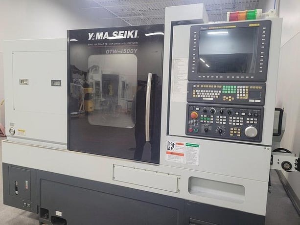 Yama Seiki #GTW-1500Y, CNC Lathe, 15.7" swing, 9.8" max. cutting diameter, 7.1" X, 1.4" Y, 10.5" Z, 25 HP - Image 1