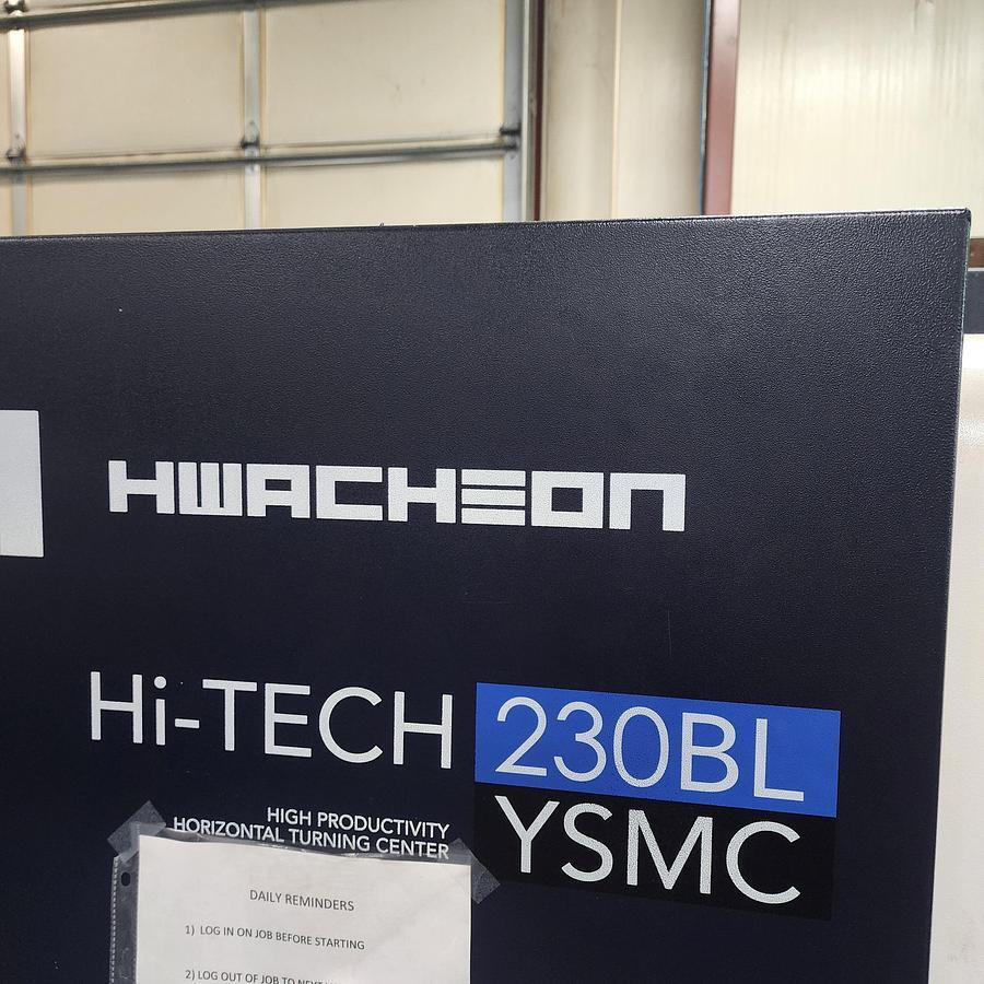 Hwacheon #Hi-Tech-230BL-YSMC, CNC Lathe, 29.5" swing, 15.76" max. cutting diameter, 9.45" X, 2.36" Y, 27.56" - Image 3
