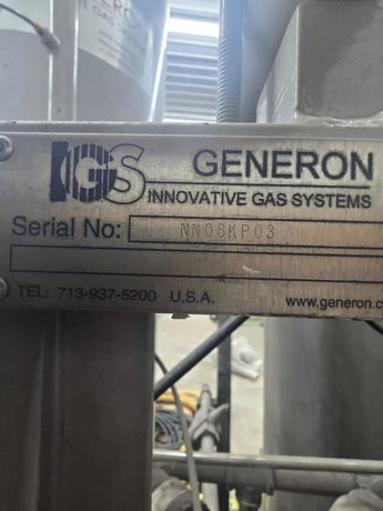 Innovative Gas Systems, PSA twin tower Nitrogen generator, 2358 SCFH, 2008 - Image 2