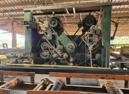 8" Corley, Top Arbor Combination Gang Edger, 60" max. cutting width, (2) 150 HP motors, 5' x 11' infeed - Image 7