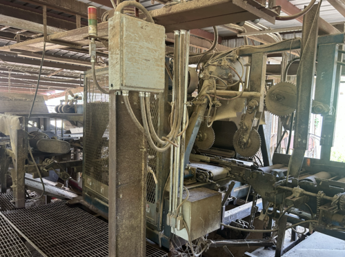 Brewer, Sharp Chain Scragg Mill, Morgan 4-head trim saw, transfer deck, various belts & conveyors, 2013 - Image 4