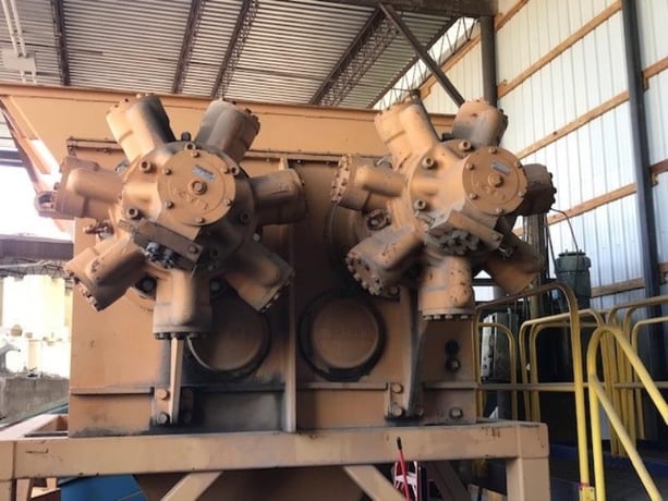 Granutech Saturn #96-50, Dual Shaft Shredder, 96" x 50" feed opening, (4) 100 HP motors, dual independent - Image 2